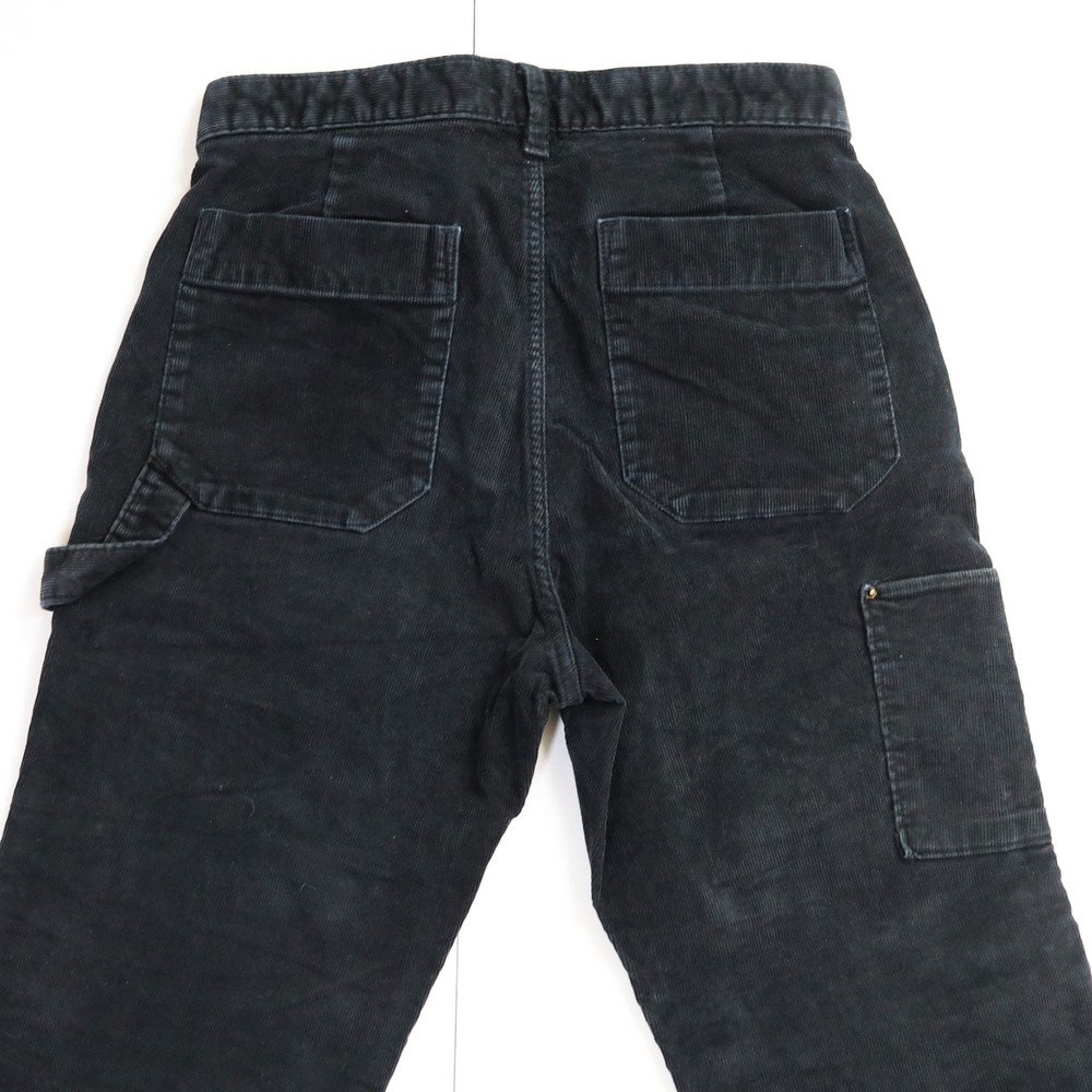 Gap Carpenter Pant Men 28x30 Black Corduroy Double Knee Utility Workwear Pants - Picture 4 of 12